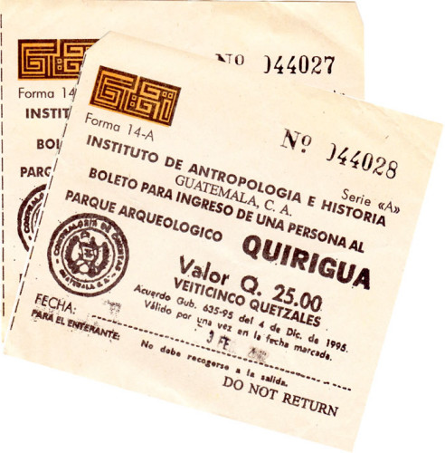 Quirigua: Tickets
