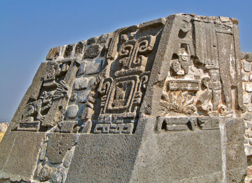 Relief on the Pyramid of the Plumed Serpent at Xochicalco