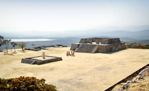 Building D and Plaza of the Stela at Xochicalco