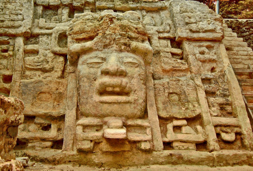 Mask from Mask Temple at Lamanai