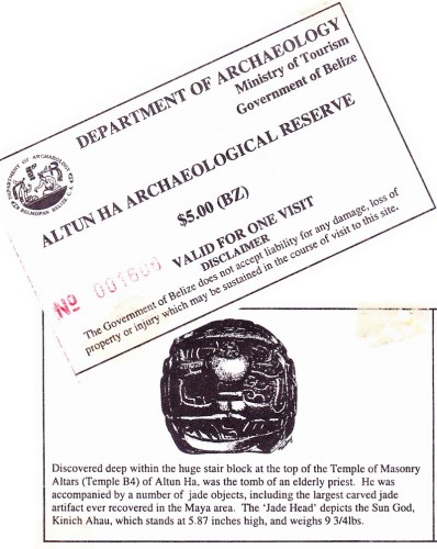 Altun Ha Tickets 2002