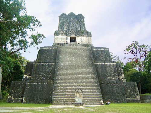 The Templo Del Mascaras (Templo II), from Tikal