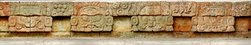 Cauac Earth Monsters from Templo 10L-18 at Copan