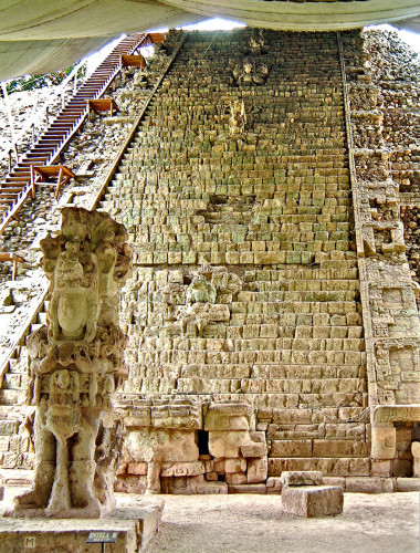Structure 26, The Hieroglyphic Stairway, at Copan