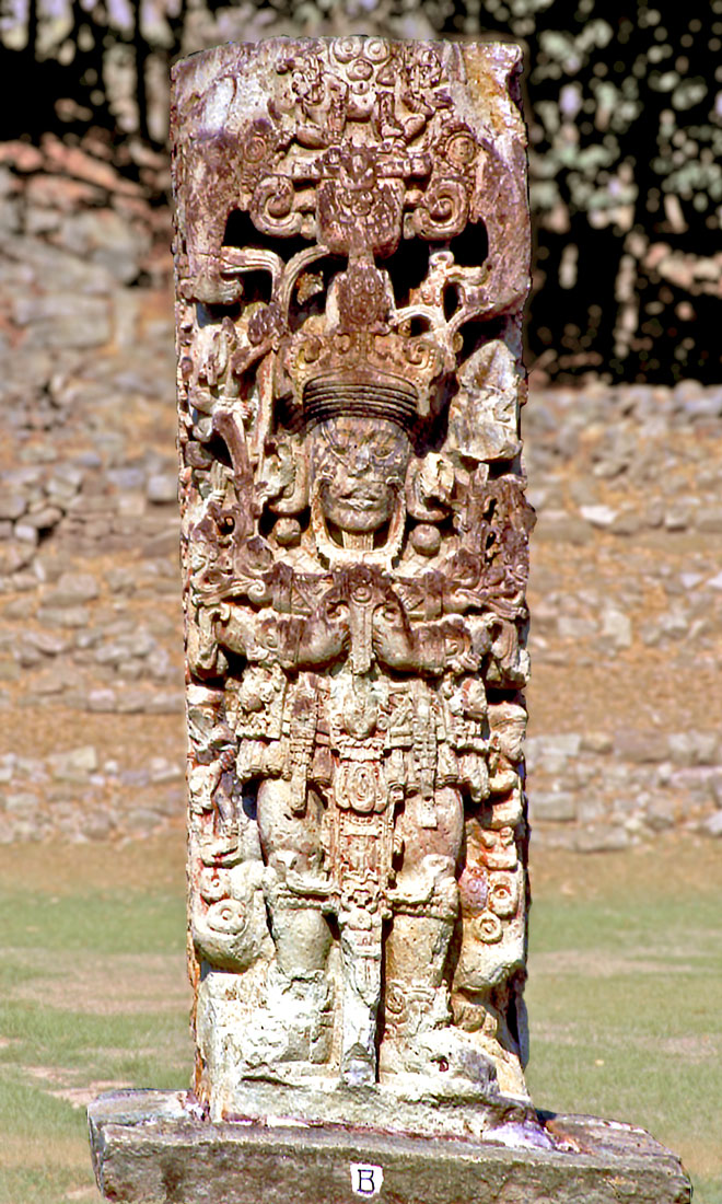 Stela B at Copan