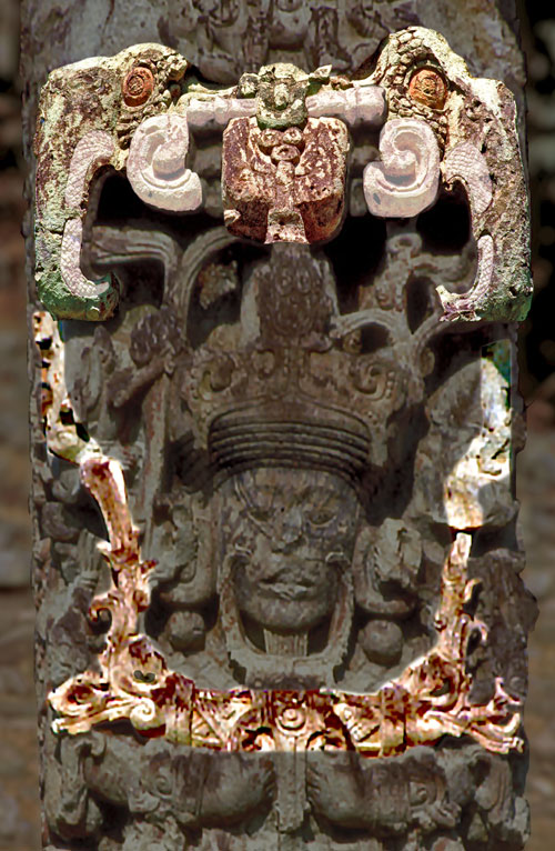 Monster Mouth of Stela B at Copan