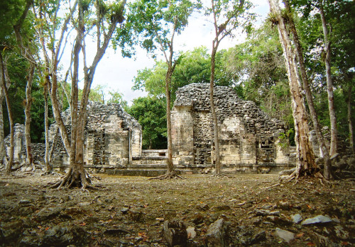 Chicanna Structure X dates from the late classic history of Chicanna