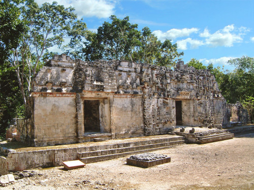 Tripartite Entrances of Chicanna Structure II the Serpent Mouth House