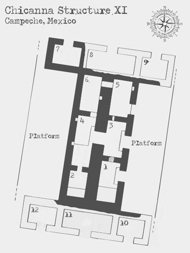 Chicanna Structure XI Floor Plan