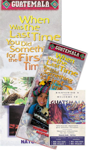 Guatemalan tourist pamphlets from 2002