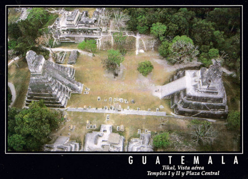 A postcard of Tikal from 2002