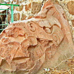 Serpent Carving at Teotenango
