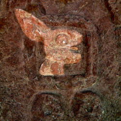 Two Rabbit Glyph Highlighted at Teotenango