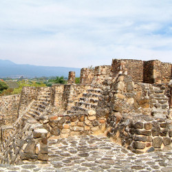 Temples of Tlaloc and Huitzilopochtli at Teopanzolco