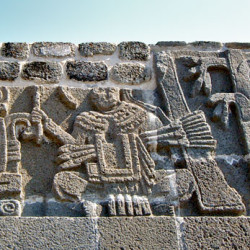 Relief on the Pyramid of the Plumed Serpent at Xochicalco
