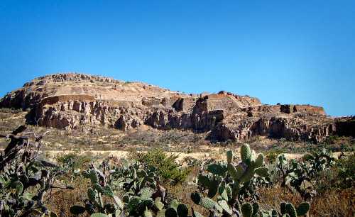 View of La Quemada from approach Road