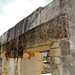 A huge Monolithic Lintel which supports the doorwars of Building 5, Mitla