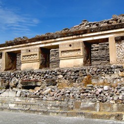 Building 9, which lines the north side of the South Group at Mitla
