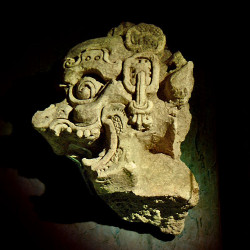 Sculpture of God K in the Tonina Museum
