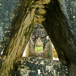 A veiw of the archways within Grupo G at Tikal