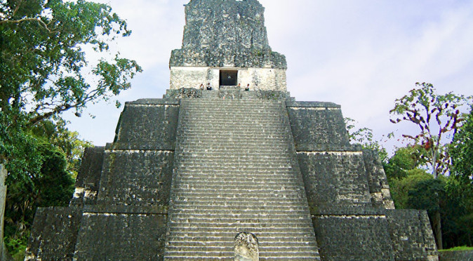 The Templo Del Mascaras (Templo II), from Tikal