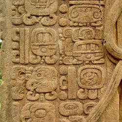 The glyphs of Stela J at Quirigua