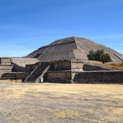 Talud-Tablero Temple on Avenue of the Dead at Teotihuacan