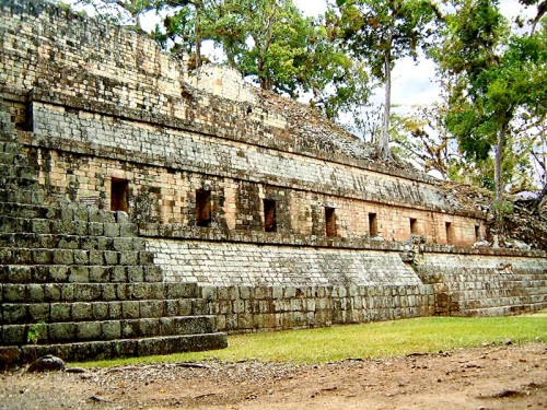 Structure 11. known as the Temple of Inscriptions, at Copan