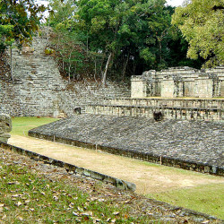 Structure 10, the ballcourt, at Copan