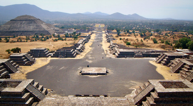 View from Pyramid of the Moon at Teotihuacan