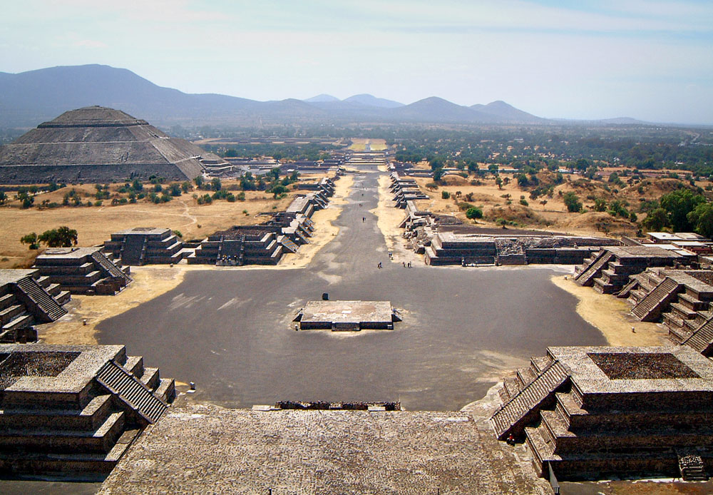 View from Pyramid of the Moon at Teotihuacan